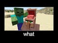 Minecraft wait what meme part 193 (scary villager brain)