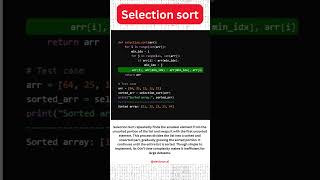 Devbrain AI Explains: What is Selection sort? | Sorting Algorithms Simplified | Step by Step