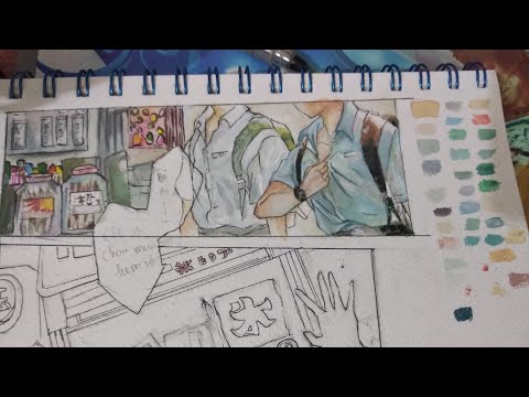 Video #1 Cách pha và tô màu da bằng màu nước và gouache - youtube