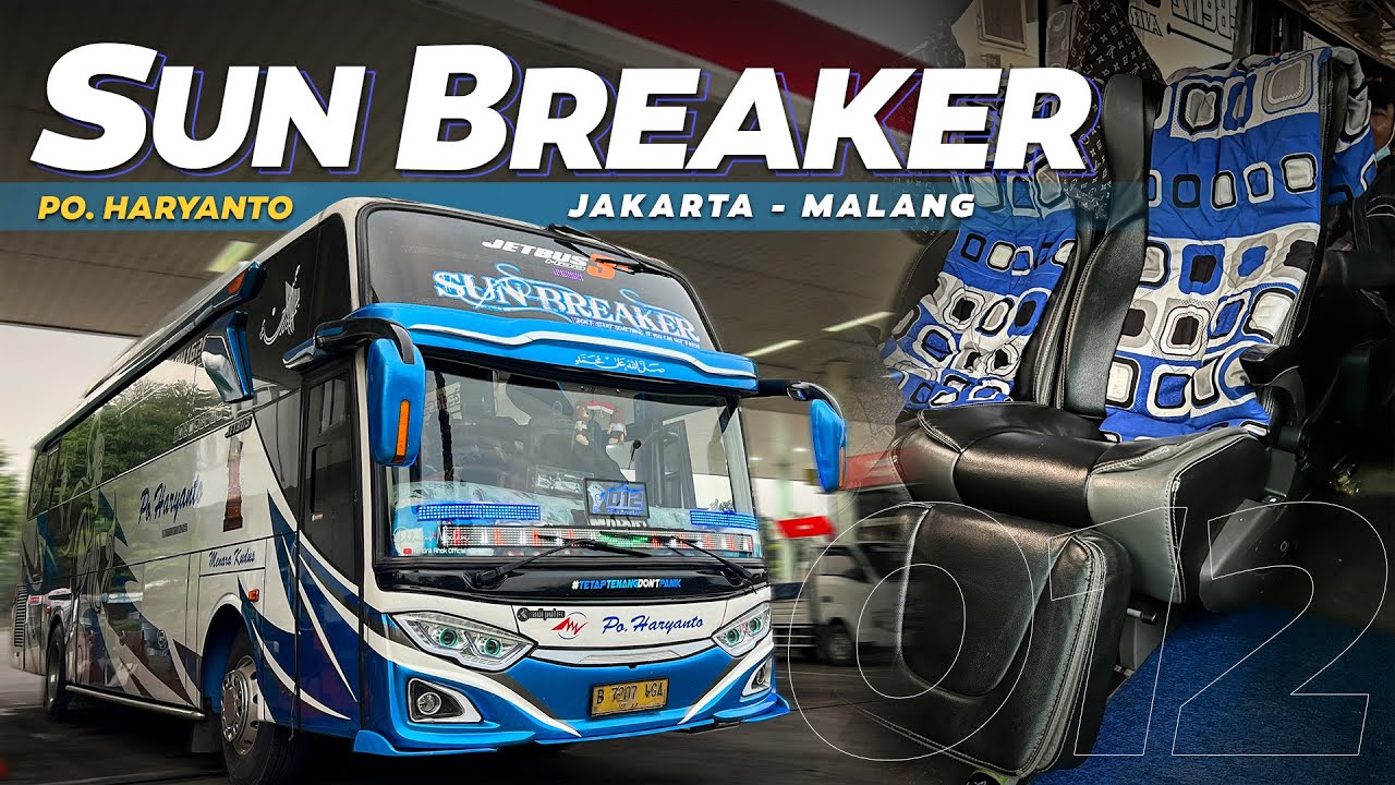 TERNYATA BENAR BUS INI KENCANG BANGET‼️ Trip Jakarta-Malang with PO. Haryanto SUN BREAKER HM 012