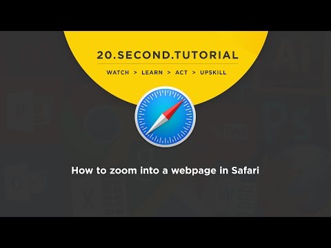 OLDIE - How to zoom into a webpage: Safari Tutorial #21