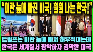 미국 언론 절규, 이란 늪에 빠진 트럼프 훨훨 나는 한국 한국에 배치된 무기마저 동원할 만큼 사면초가 몰린 미국과 달리 한국은 세계질서 장악하자 경악한 미국언론