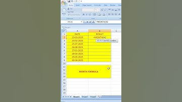 MONTH formula in excel #excel #deepa tyagi #office #excel tips #excel tricks #excel tutorial