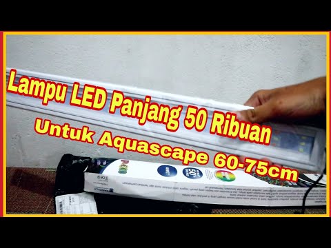 Unboxing lampu Aquascape panjang 60cm dengan harga 50 ribu [Lampu LED Aquascape] Kandila P600. 