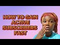 How To Actually Gain Subscribers in 2025