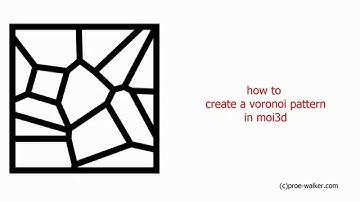 Create a Voronoi map in Moi3d