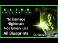 [No Commentary] Alien: Isolation (PC) - No Damage Nightmare, No Human Kills, All Blueprints