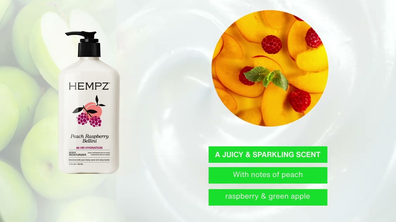 Hempz Peach Raspberry Bellini Moisturizing Body Lotion