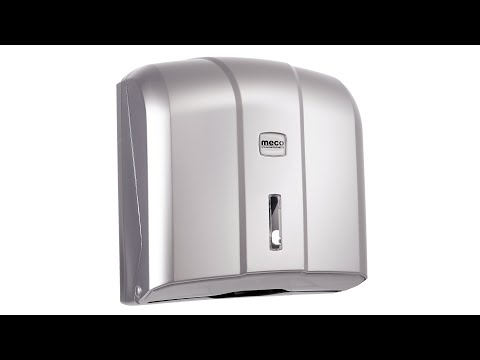 Dispenser satinat prosoape hârtie V Meco K4M - Video