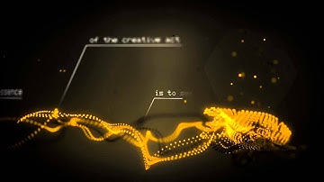 After Effects Floating Particle Strings Logo HD 2014