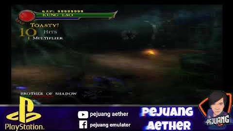 Gameplay Mortal combat shaolin monk aethersx2 pakai gamepad x3 plus codebreaker part 6