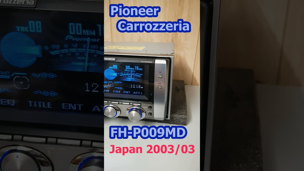 Pioneer Carrozzeria FH-P009MD 2DIN CD MD Player Japan - YouTube
