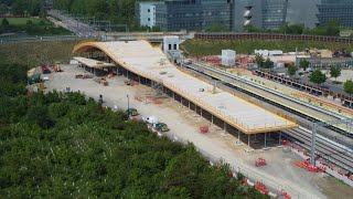 Construction of Cambridge South Station