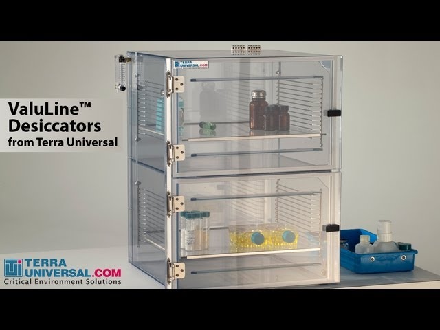 Eight Door Desiccator Cabinet Amber Acrylic 36x18x48 - Cleatech