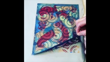 Screen Printing on Ceramic with EZScreen Ready To Use Retro Circles Design