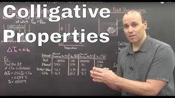 Gen Chem II - Lec 10 - The Colligative Properties Of Solutions