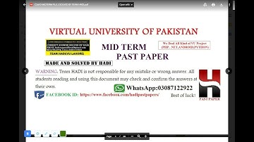 CS610 Grand Quiz/Midterm Preparation: