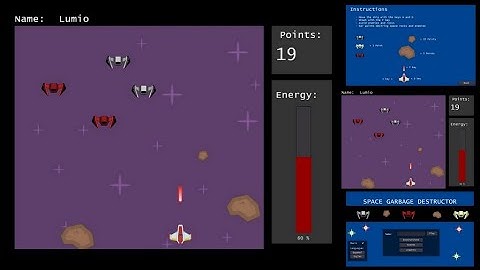 Juego de naves espaciales creado en Godot
