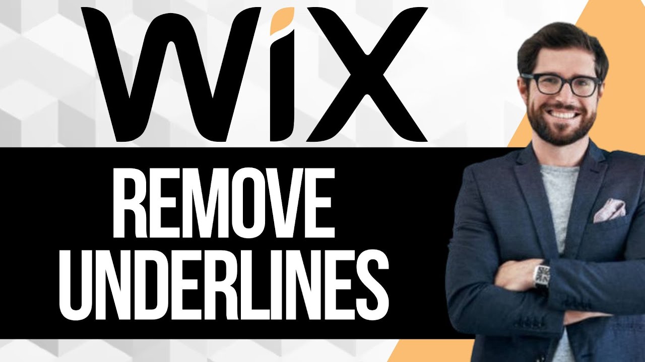How to Remove Underline From Links Text in Wix Website - YouTube