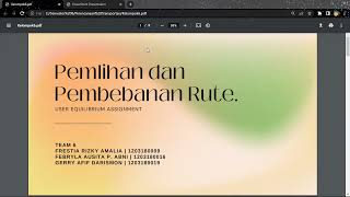 User Equilibrium Assignment - Pemilihan dan Pembebanan Rute