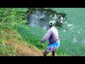 Unbelievable! Murrel Fishing Video🤩 in Residential Area 🎣 | Snakehead Fish Catching in hook fishing🎣