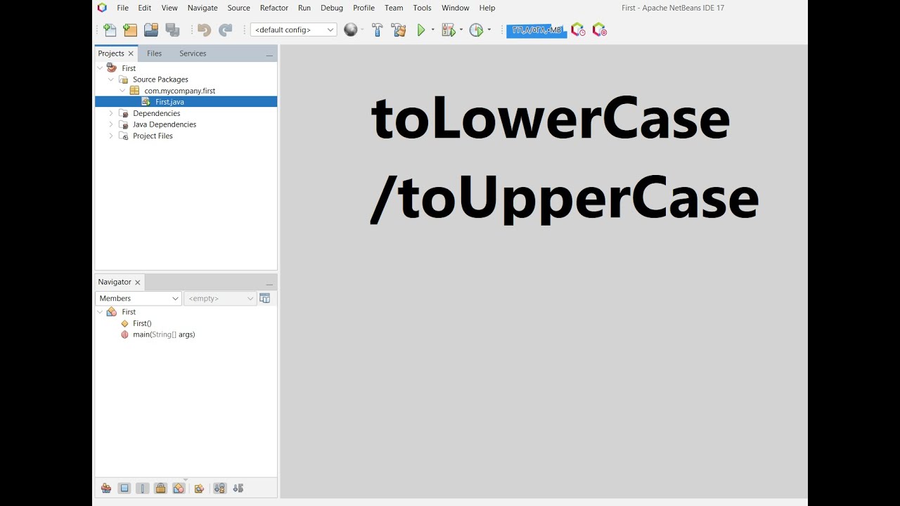 تحويل الكلام كابتال او صمول toLowerCase /toUpperCase in java - YouTube