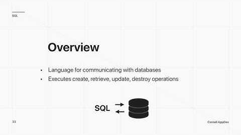 Intro to Backend Development: Lecture 2 - Databases