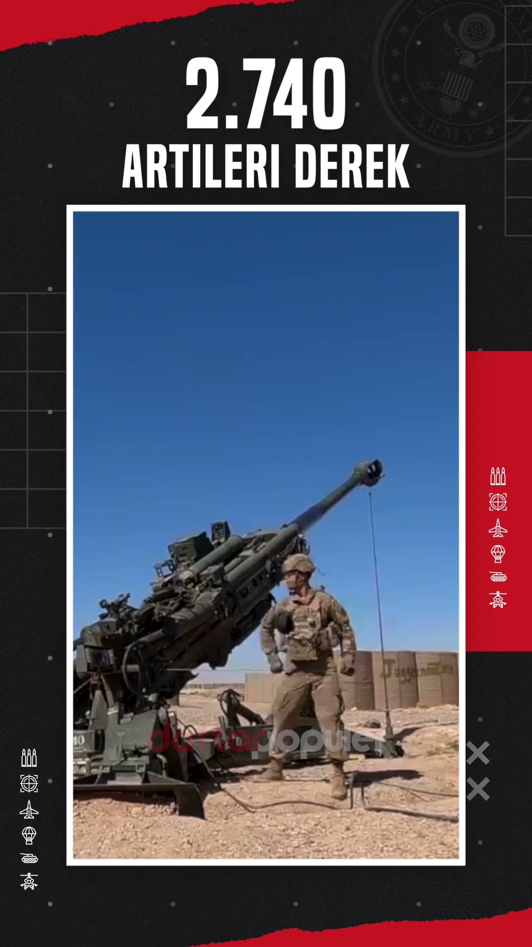 Seberapa Kuat Angkatan Darat Militer Amerika Serikat Negara Super Power Dunia? #shorts #militer