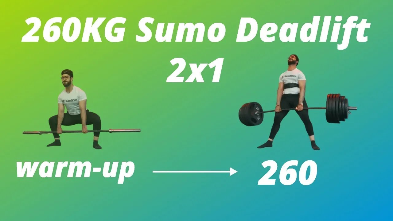 Sumo Deadlift 260 KG 573 lbs Full Deadlift Training Session
