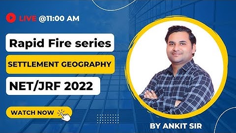 Rapid Fire Question Session | NTA UGC NET 2022 | Settlement