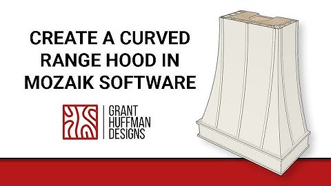 Curved Range Hood in Mozaik
