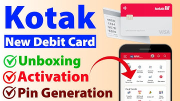 kotak debit card activation online | Kotak debit card pin generation | Kotak 300 gift voucher