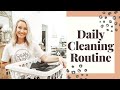 DAILY CLEANING ROUTINE 2019 | ALL DAY CLEANING | WHAT I CLEAN EVERYDAY | CLEAN WITH ME