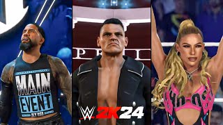 WWE 2K24 First Look At: Jey Uso, Gunther, Maxxine Dupri & More