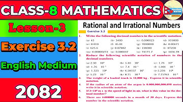 Class 8 Math Exercise 3.2 Solution | Class 8 Math Lesson 3 Exercise 3.2 Solution 2082