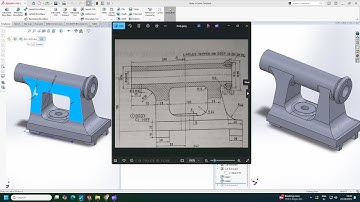 Lathe Tailstock - Part 1: Body | Lathe Tailstock Assembly parts in Hindi on Solidworks #learning