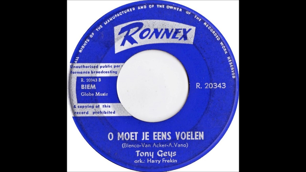 Tony Geys - O moet je eens voelen - 1964.
