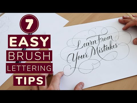 Brush Calligraphy Tips for Beginners