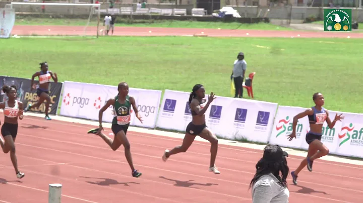 OLAYINKA OLAJIDE WINS WOMEN 100M HEAT AT THE PAGA/...