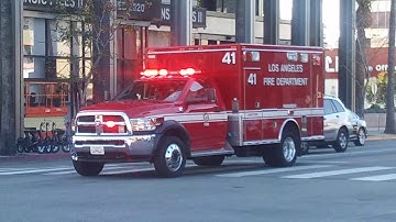 LAFD Rescue 41 Responding