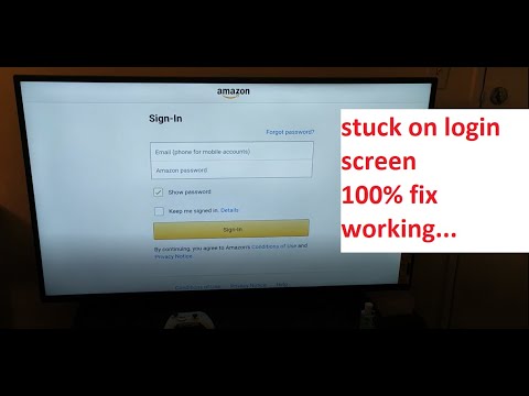 Fire TV stuck at Amazon login window | Fire stick stuck at amazon login | K Random Tech