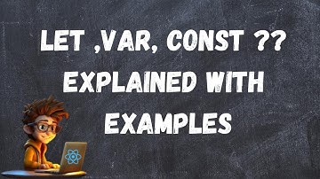 "let vs var vs const Explained with Examples 🚀 | Best Practices 2025" @devworksz