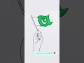 Pakistan Flag Drawing Tutorial With Hand ✏️ Pakistan Zindabad...