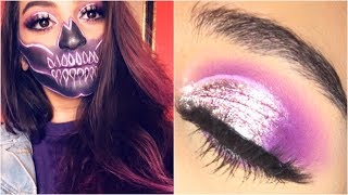 Purple Neon Skull & Half Cut Crease 💀 TheSheeebs