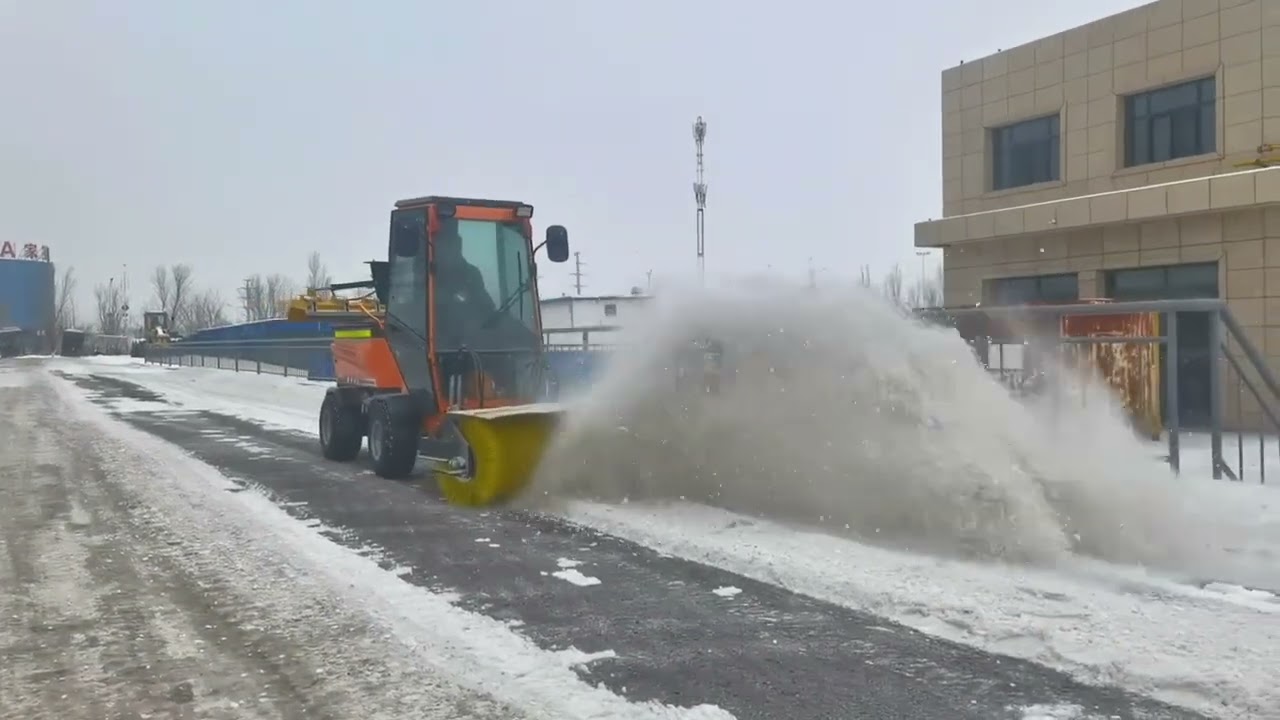 Diesel powered small snow plow