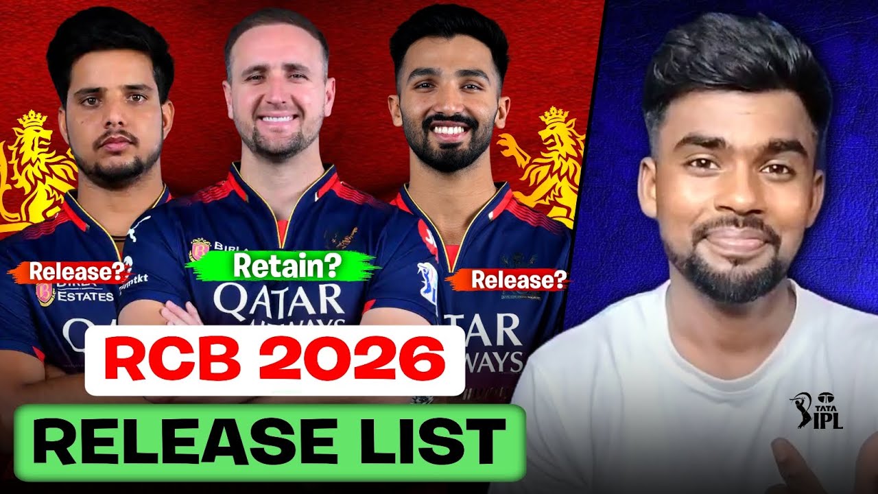 IPL 2026: RCB Retained Players 2026 | RCB Release Players 2026 | RCB Release List | 