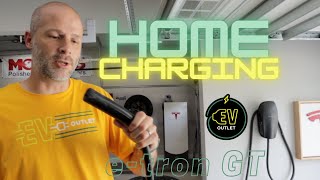 Charging a Audi etron GT with Tesla Charger