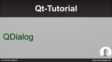 Qt Tutorial 038: QDialog