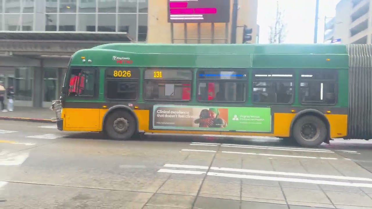 Sunday Afternoon King County Metro Bus Action @ 3rd & Union 11/16/25