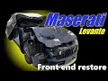 Maserati Levante. Front end restore. Ремонт переда.